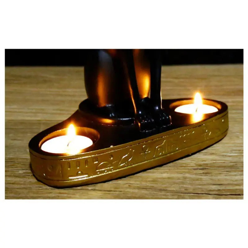 Statue de Chat Egyptien Porte Bougie - Vraiment-chat