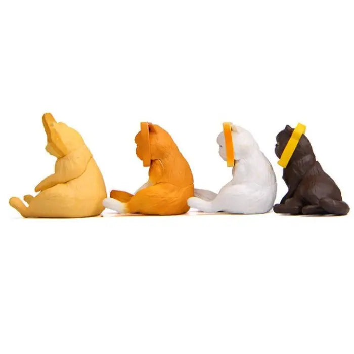 Statue chat Multicolore (x4) Vraiment-chat