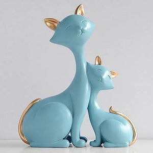 Statuette Maman et Bébé Chat - Vraiment-chat