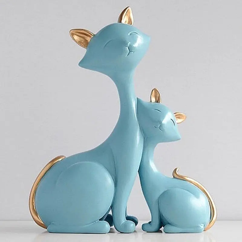 Statuette Maman et Bébé Chat - Vraiment-chat
