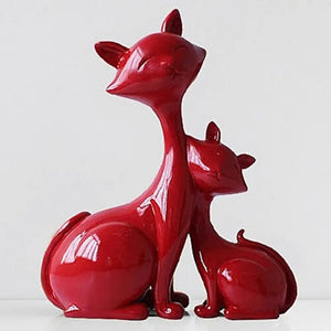 Statuette Maman et Bébé Chat - Vraiment-chat