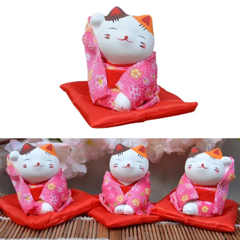 Statuette de Chat Japonais avec Kimono - Vraiment-chat