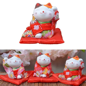 Statuette de Chat Japonais avec Kimono - Vraiment-chat