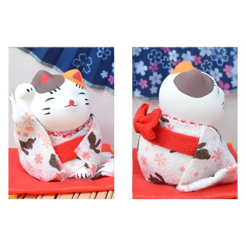 Statuette de Chat Japonais avec Kimono - Vraiment-chat
