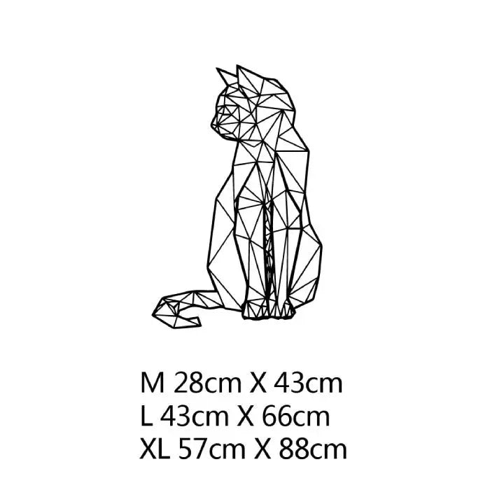 Sticker Chat Geométrique Vraiment-chat