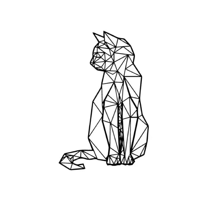 Sticker Chat Geométrique Vraiment-chat