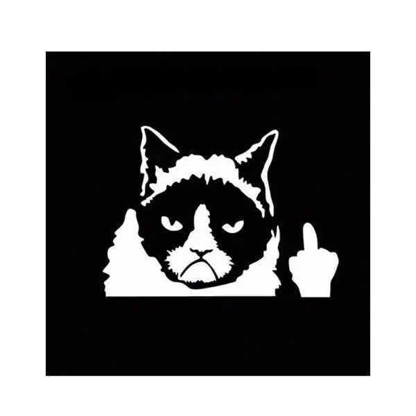 Sticker de Voiture Chat Grognon - Vraiment-chat