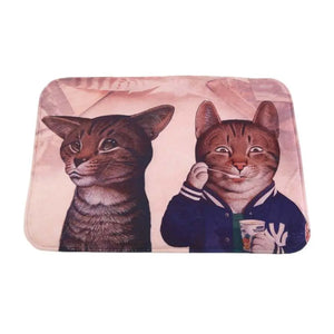 Tapis de sol Chats au Bar - Vraiment-chat