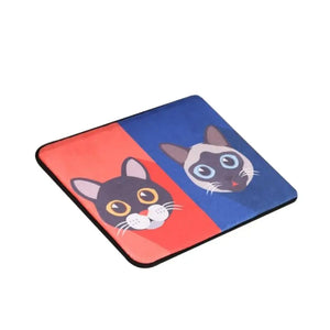 Tapis de sol avec Têtes de Chats - Vraiment-chat