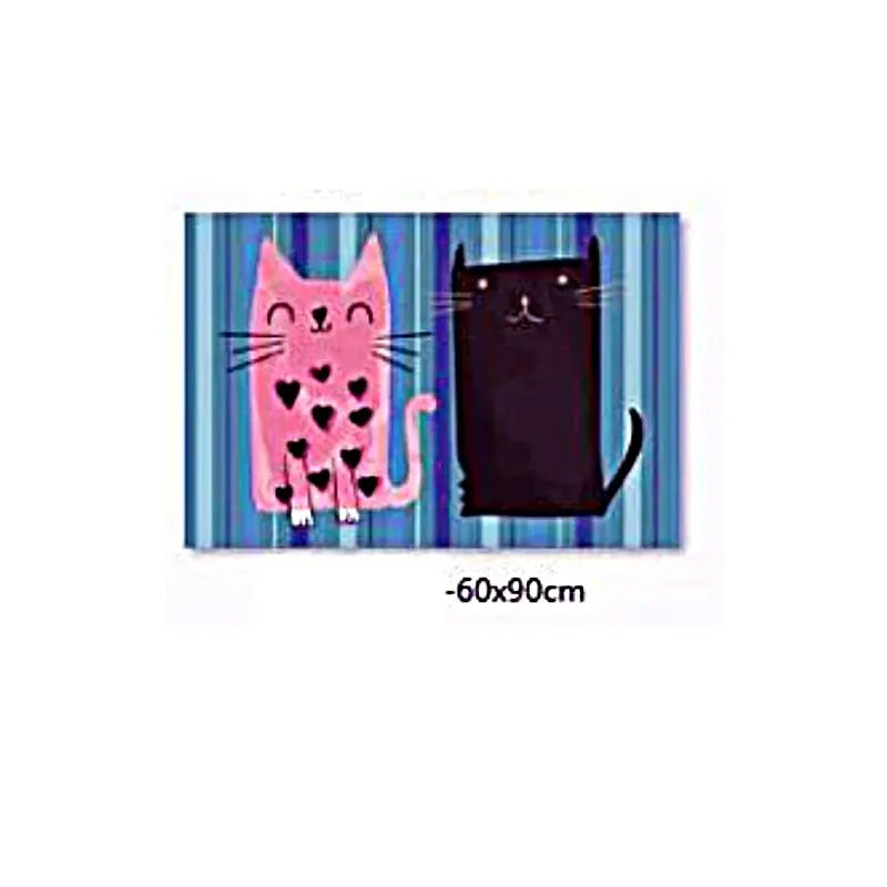 Tapis de sol avec Chats Assis - Vraiment-chat