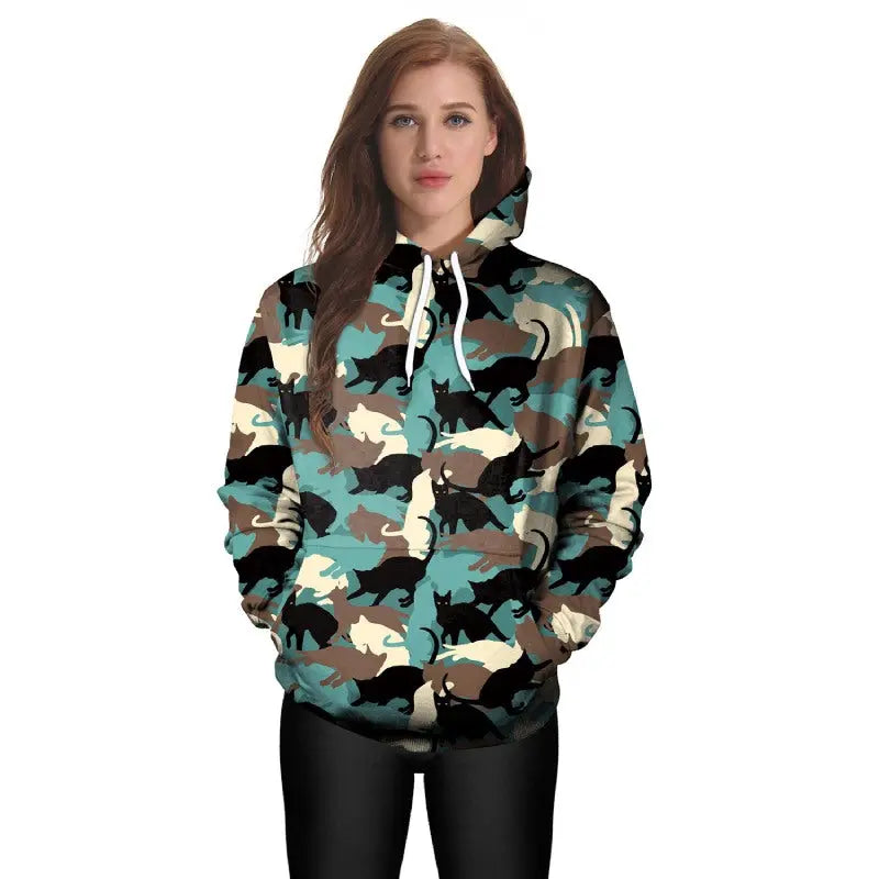 Sweat à Chat Camouflage - Vraiment-chat