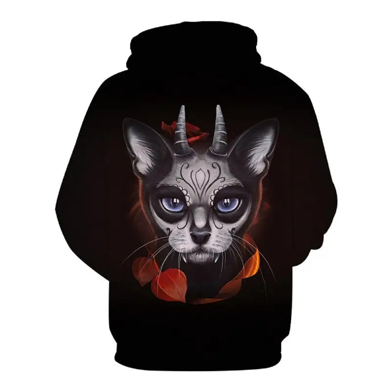Sweat chat homme satanique Vraiment-chat
