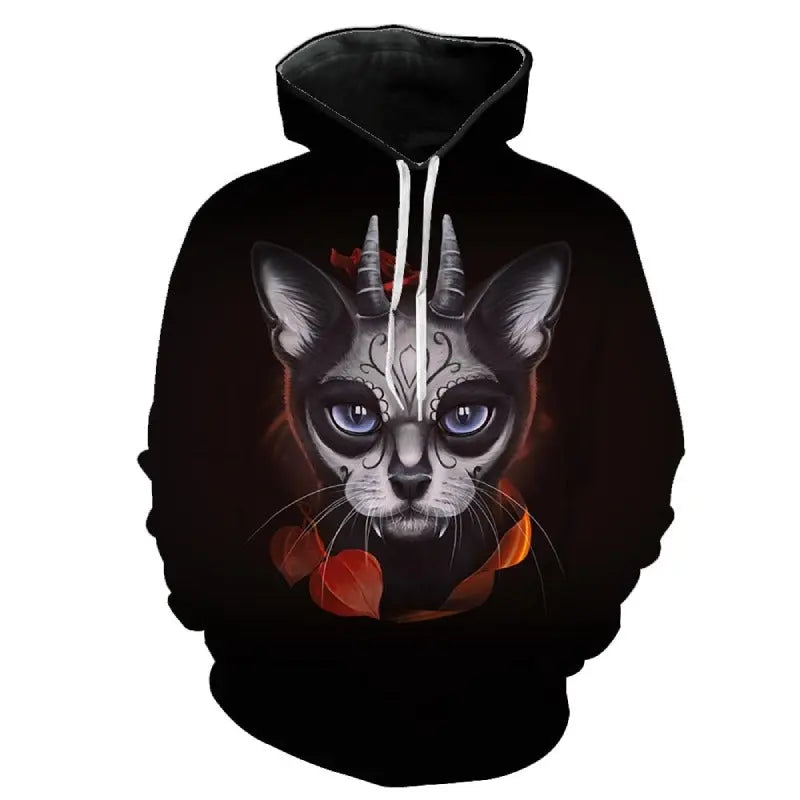 Sweat chat homme satanique Vraiment-chat