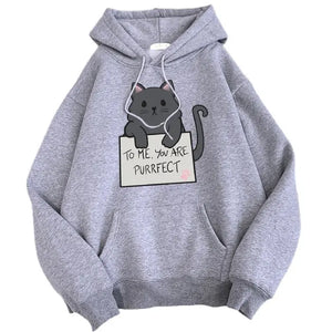 Sweat Chat Parfait Vraiment-chat