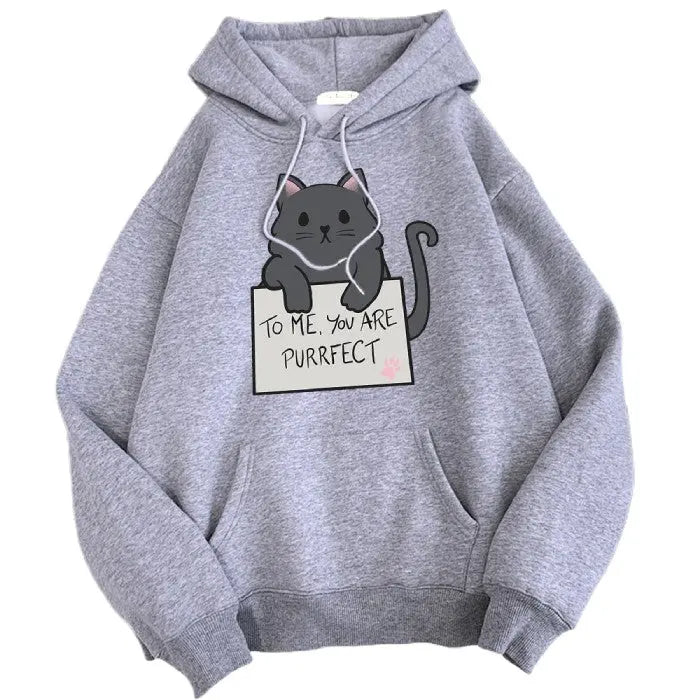 Sweat Chat Parfait Vraiment-chat