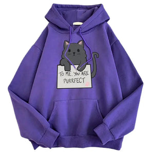 Sweat Chat Parfait Vraiment-chat