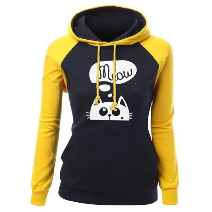Sweat Femme à Capuche Chat Vraiment-chat