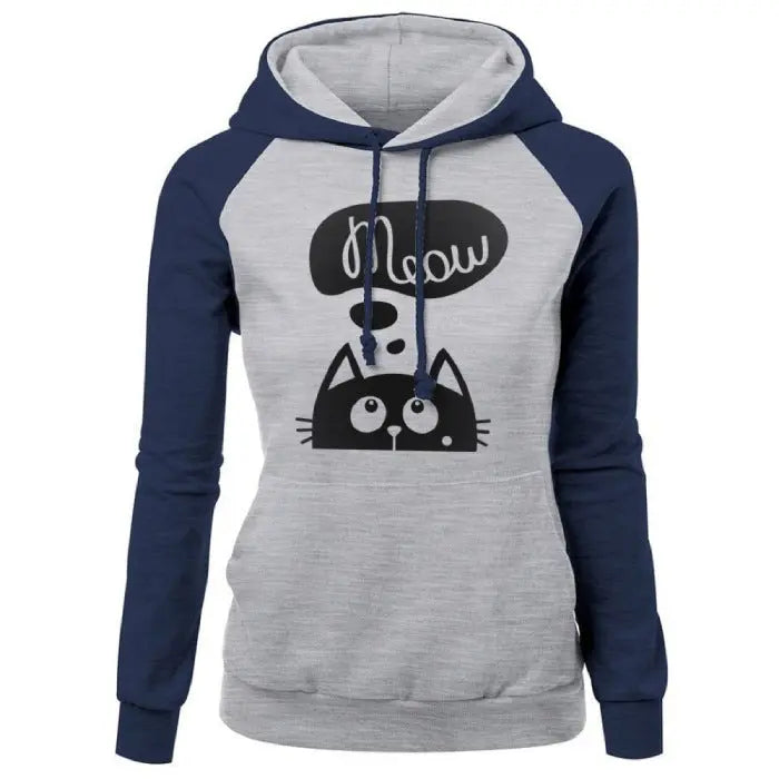 Sweat Femme à Capuche Chat Vraiment-chat