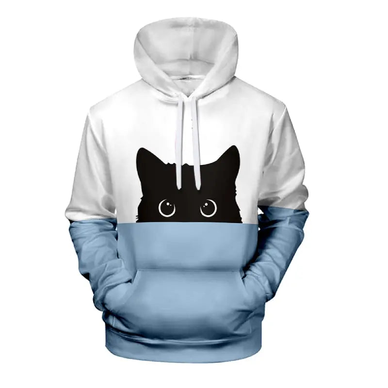 Sweat shirt Chat Bicolore Unisexe - Vraiment-chat