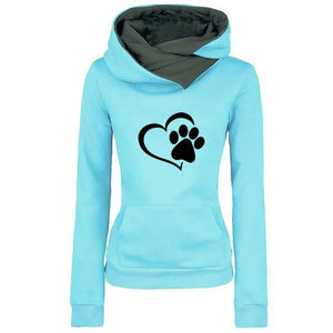 Sweat-shirt Chat La Patte sur le Coeur - Vraiment-chat