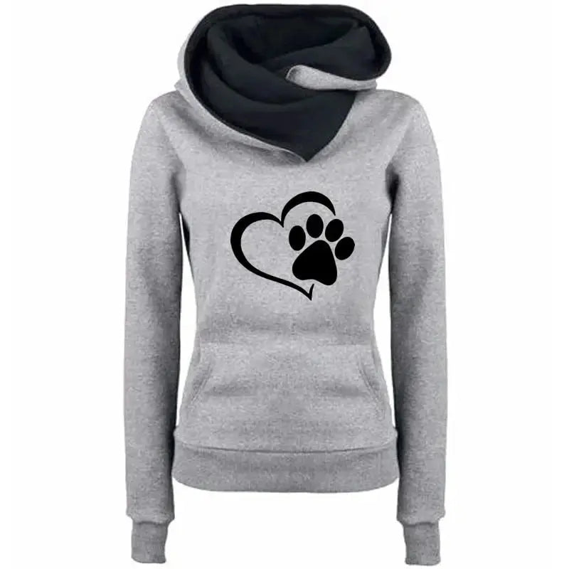 Sweat-shirt Chat La Patte sur le Coeur - Vraiment-chat