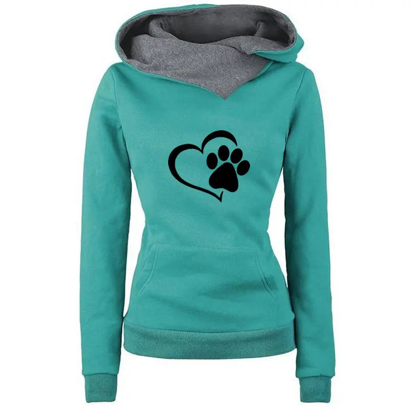 Sweat-shirt Chat La Patte sur le Coeur - Vraiment-chat
