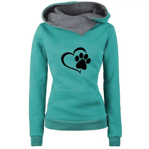 Sweat-shirt Chat La Patte sur le Coeur - Vraiment-chat