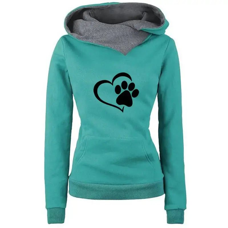 Sweat-shirt Chat La Patte sur le Coeur - Vraiment-chat