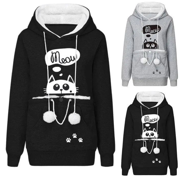 Sweat Shirt Porte Chat Vraiment-chat