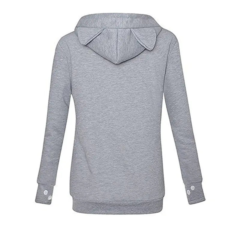 Sweatshirt Trois empreintes de Chat - Vraiment-chat