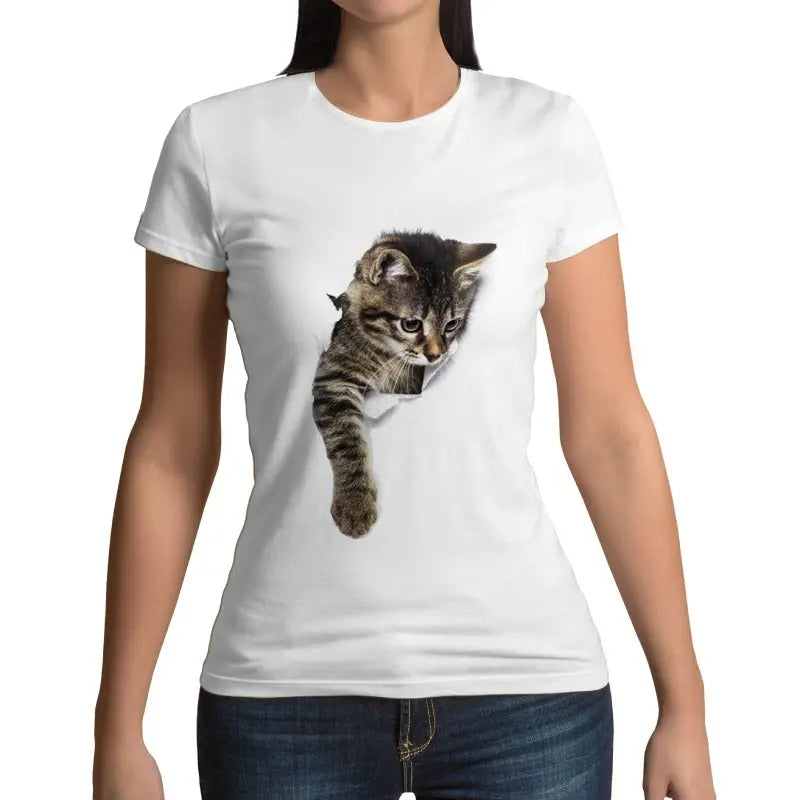 T-shirt avec un Chat au Coeur - Vraiment-chat