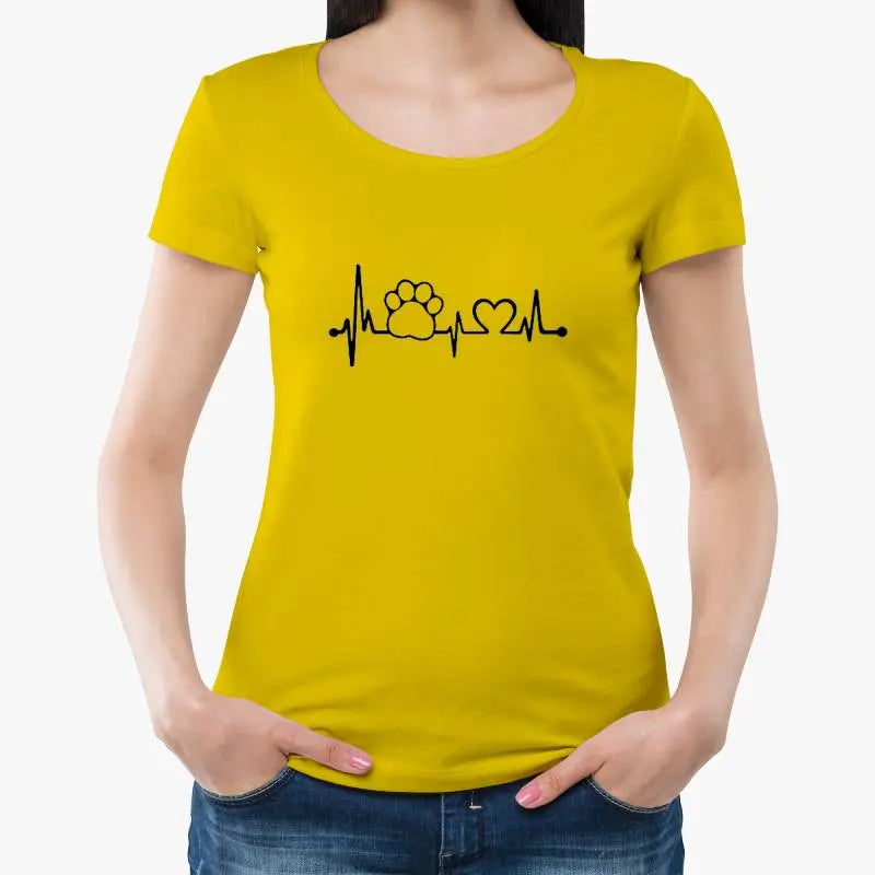 T-Shirt Chat Battement de Coeur - Vraiment-chat