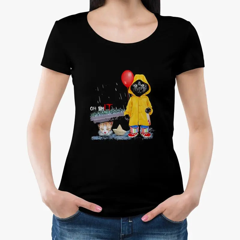 T-Shirt Chat avec Ça le clown - Vraiment-chat