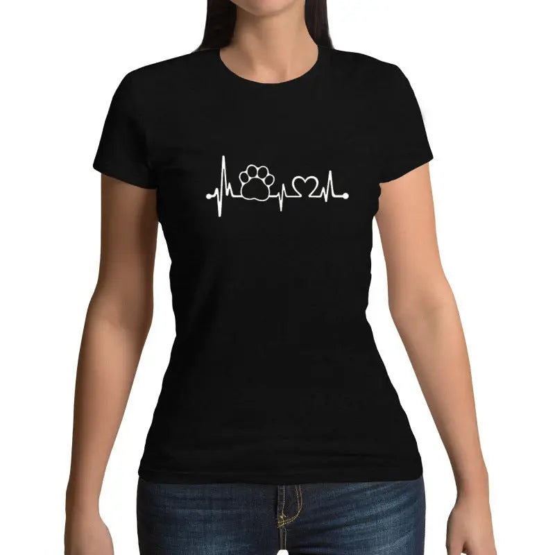 T-Shirt Chat Battement de Coeur - Vraiment-chat