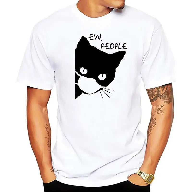 T-Shirt Chat Masqué Covid - Vraiment-chat