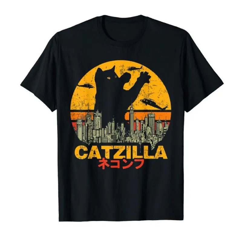 Tee Shirt Chat au Film Catzilla - Vraiment-chat