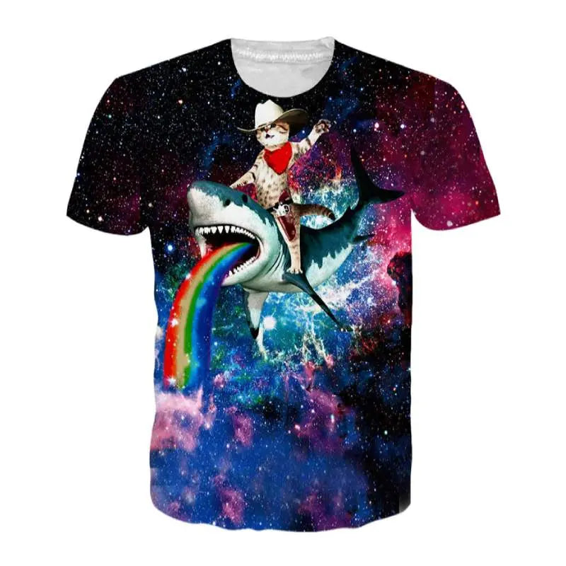 T-Shirt Chat Galaxy - Vraiment-chat