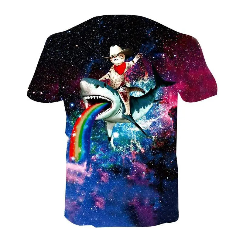 T-Shirt Chat Galaxy - Vraiment-chat