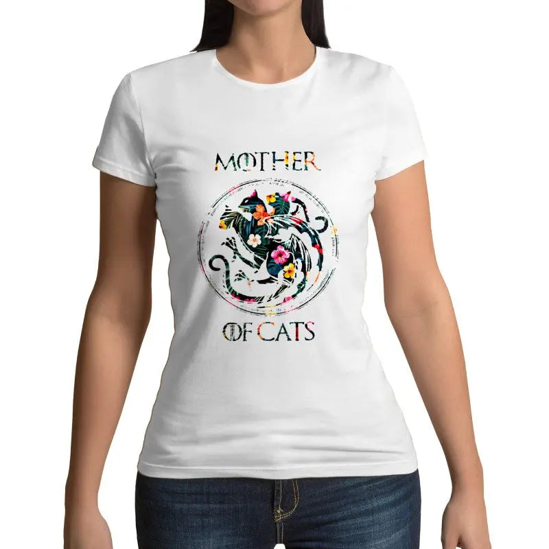 T-Shirt Maman Chats <br/>Mother of Cats - Vraiment-chat