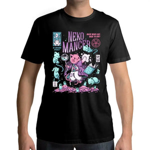 T-Shirt Chat Neko Mancer - Vraiment-chat