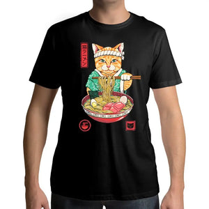 T-Shirt Chat Neko Ramen - Vraiment-chat