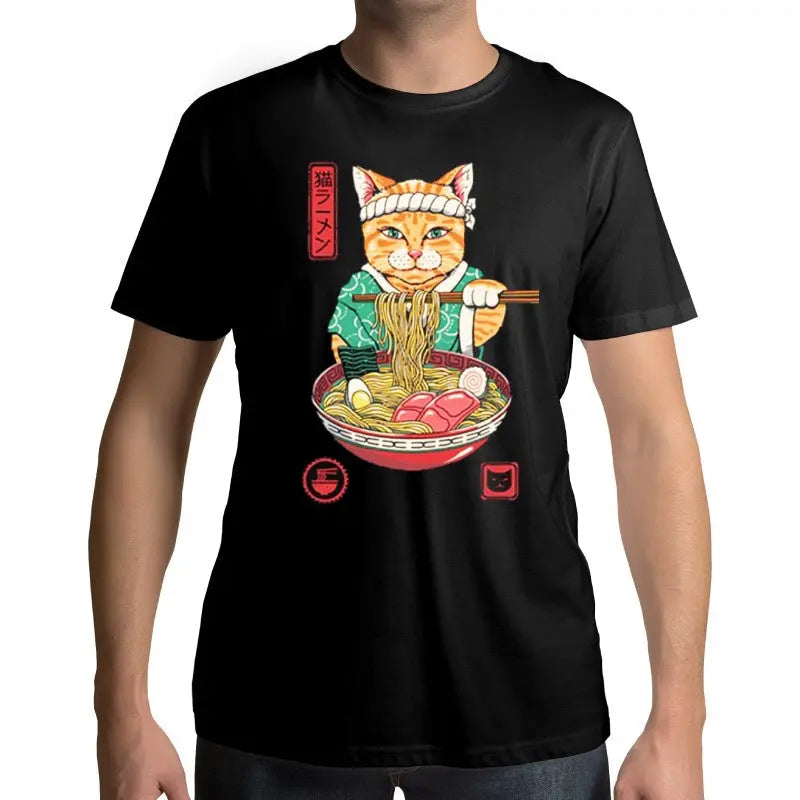 T-Shirt Chat Neko Ramen - Vraiment-chat