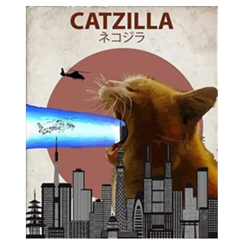 T-Shirt Chat Parodie Catzilla - Vraiment-chat