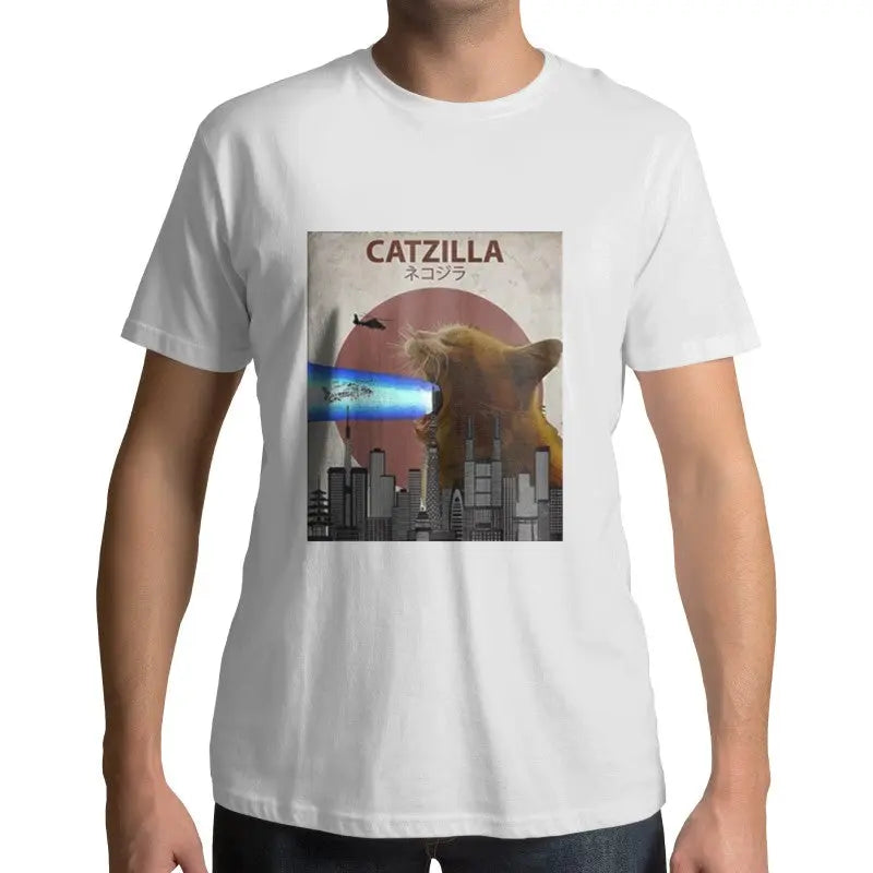 T-Shirt Chat Parodie Catzilla - Vraiment-chat