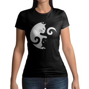 t-shirt chat yin yang - Vraiment-chat