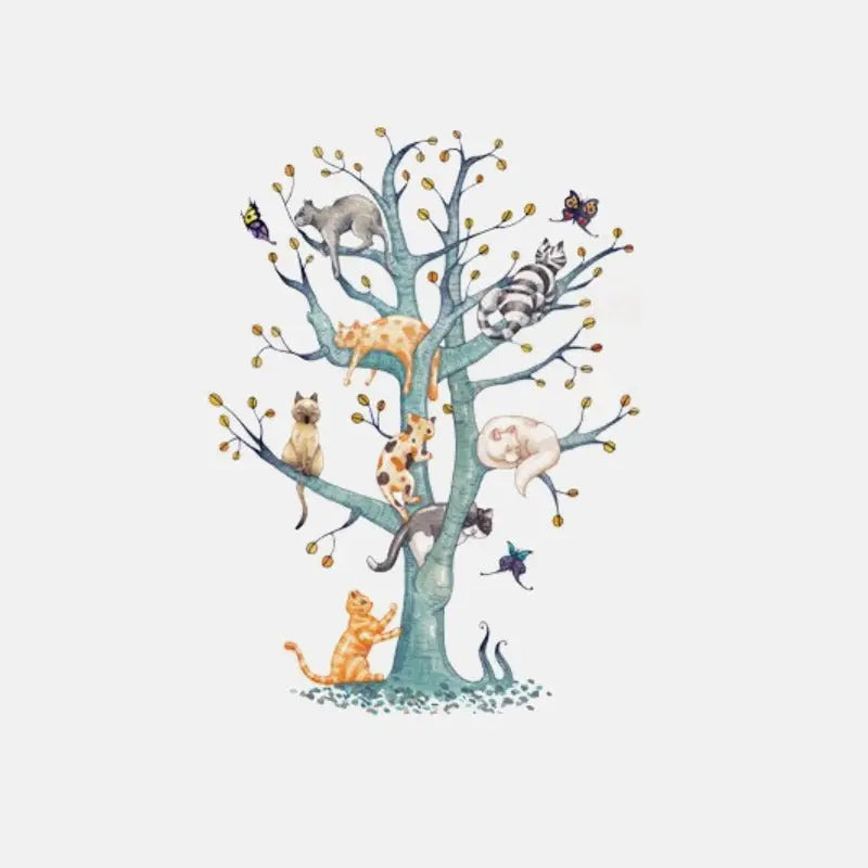 T-Shirt Chats sur l'Arbre - Vraiment-chat