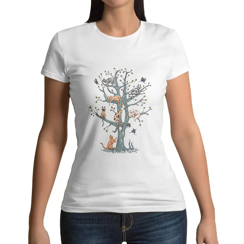 T-Shirt Chats sur l'Arbre - Vraiment-chat