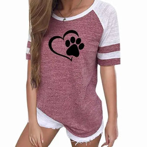 T-shirt Chat La Patte sur le Coeur - Vraiment-chat