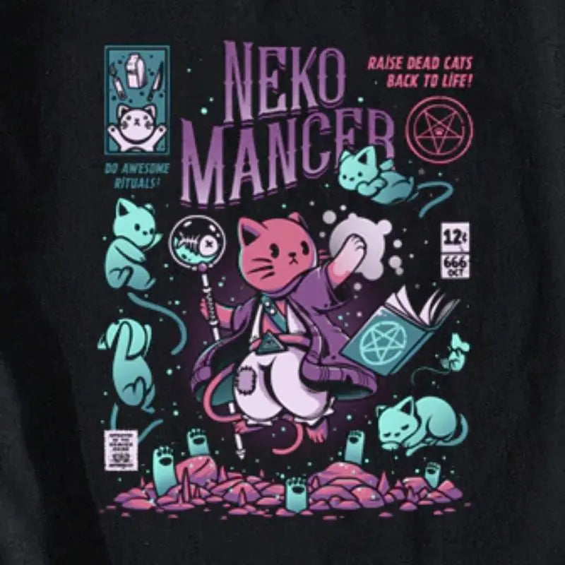 T-Shirt Chat Neko Mancer - Vraiment-chat