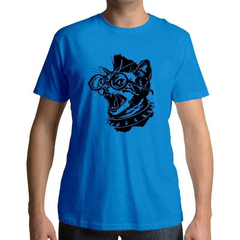 T Shirt tête de chat PUNK - Vraiment-chat